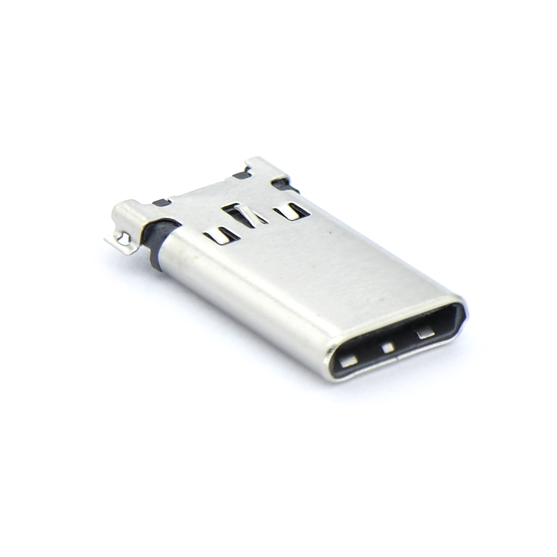 USB连接器Type-C 12P/M SMT 沉板式0.95mm 外壳两脚贴板