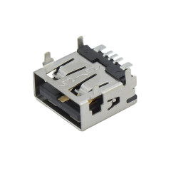 USB2.0 AF SMT贴板式 四脚插板 大电流 无边