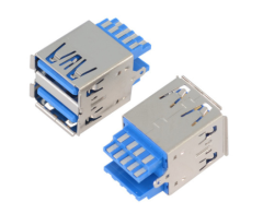 USB3.0 AF 双层 焊线式 L=20.88mm 有边
