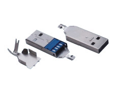 USB3.0 AM 焊线式 三件套 L=36.5mm（OD=5.5mm)