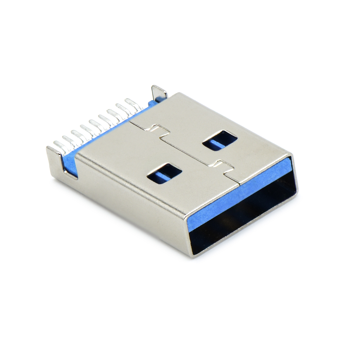 USB连接器USB3.0 AM SMT沉板式1.9mm L=18.75mm 无柱