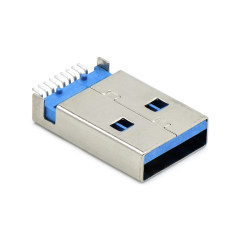 USB3.0 AM SMT沉板式3.2mm L=18.75mm 有柱