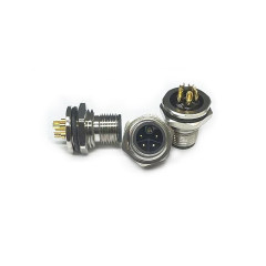 M12防水连接器 线端公头 前锁面板式PG9 SW17T