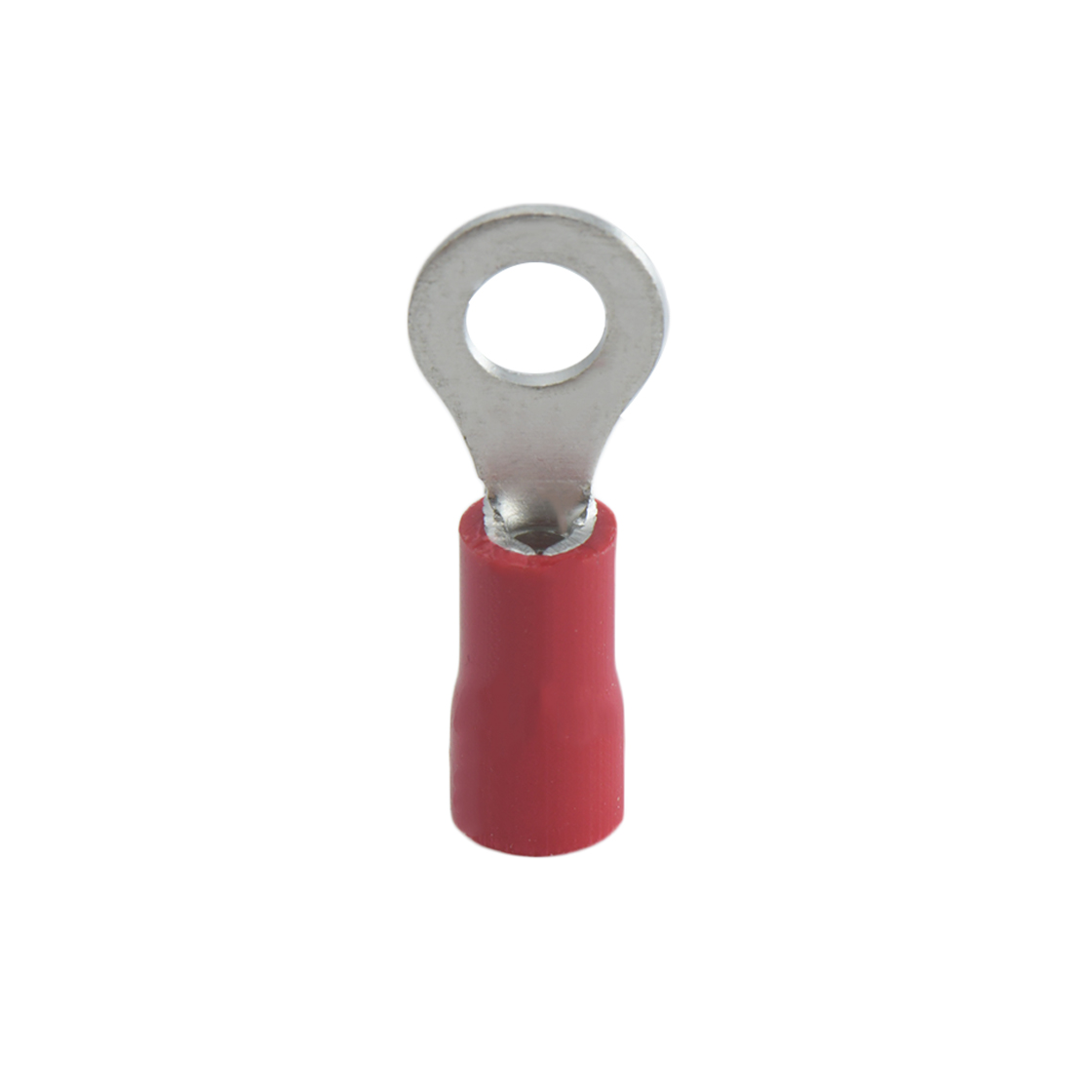 PVC绝缘护套圆形单粒端子 RV1.25-3.5L接线0.5-1.5mm²（22-16AWG）红色
