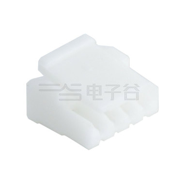 Pitch 1.25mm 单排胶壳 4Pin 白色