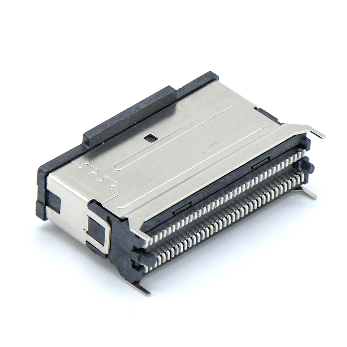 Slimsas 74P 8X 立式 贴板180°母座 HF - 电子谷 - 连接器全品类服务平台