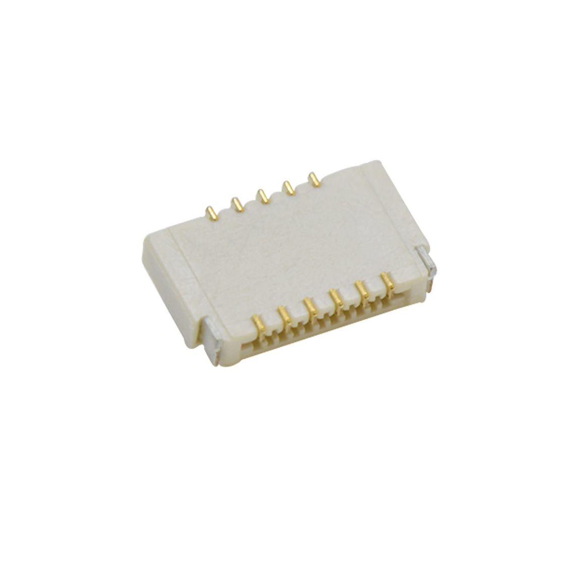 电子谷F0301 FPC FFC连接器Pitch 0.30mm H0.9mm双排卧贴后掀盖双面接 FPC 11Pin本色 镀全金G/F