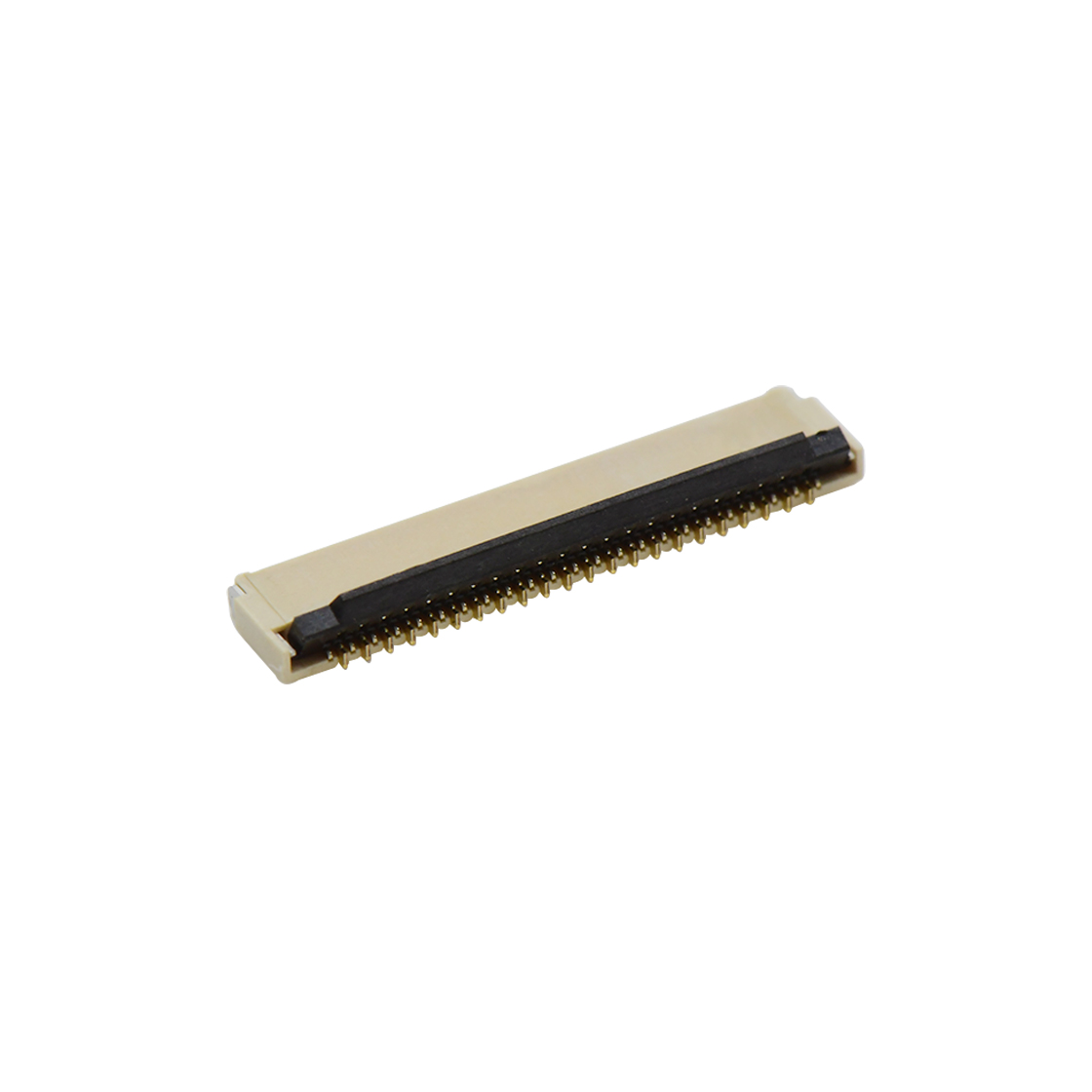 电子谷F0301 FPC FFC连接器Pitch 0.30mm H0.9mm双排卧贴后掀盖双面接 FPC 45Pin本色 镀全金G/F