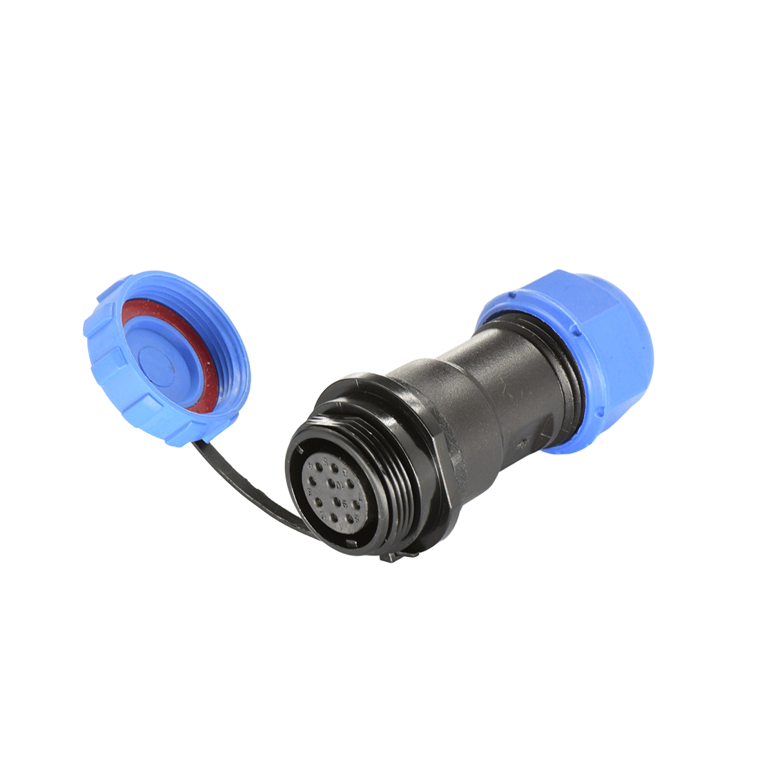 DP17系列 航空插头 10芯电缆对接母插座 电缆直径7-10mm