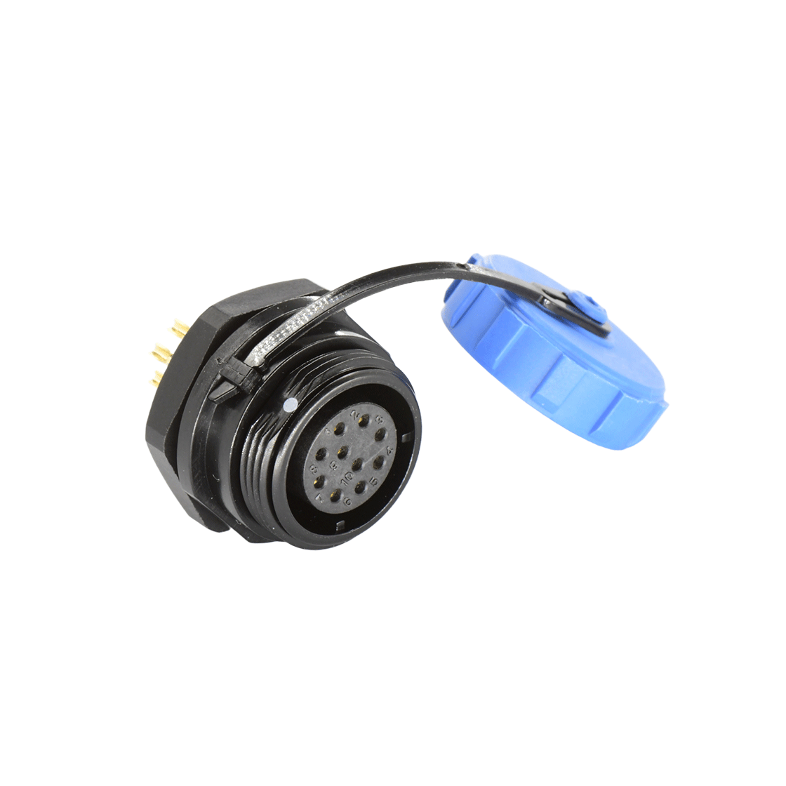 DP17系列 航空插头 10芯后螺母母插座