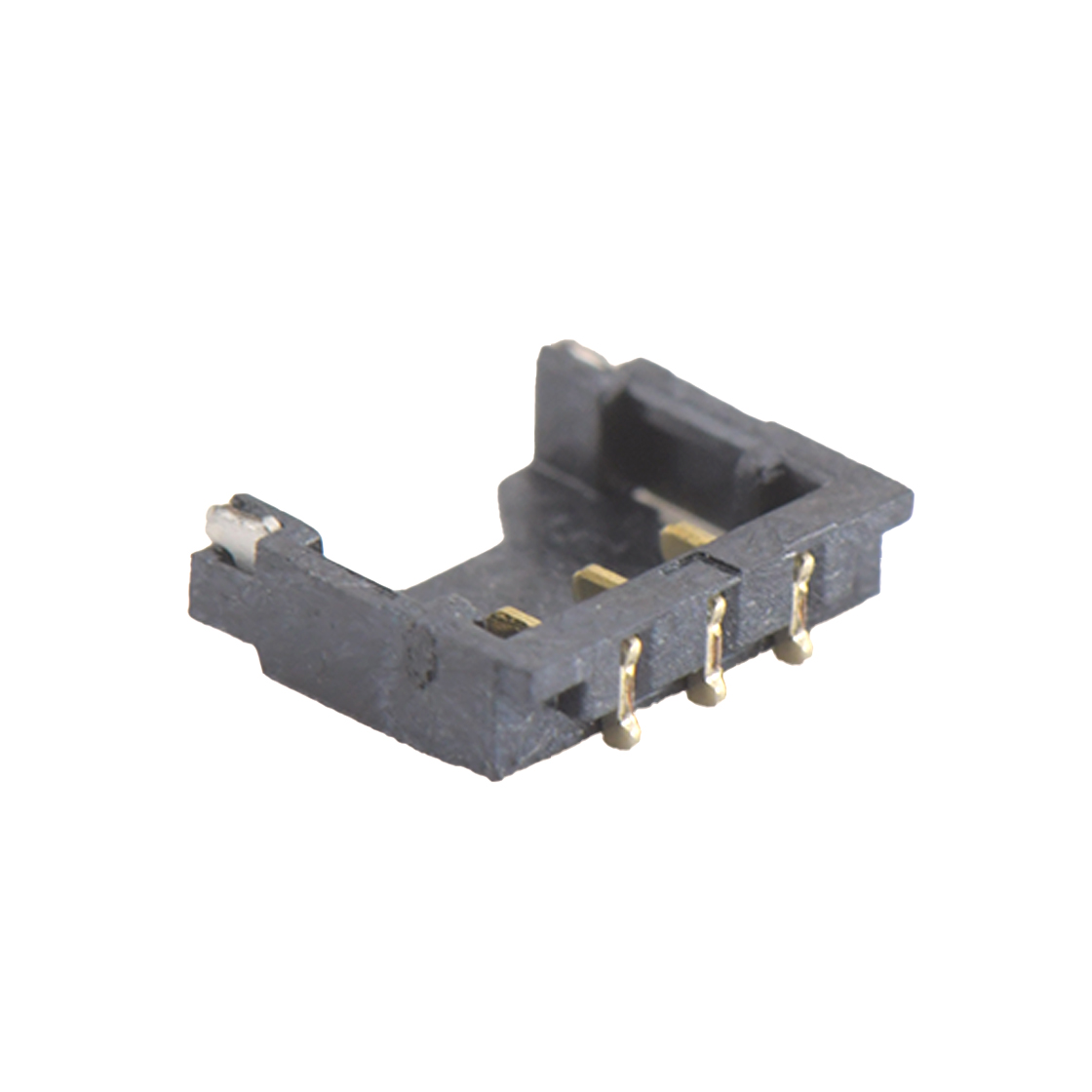 A1201线对板连接器Pitch 1.20mm 90&deg;单排超薄卧贴 Wafer 3Pin黑色 G/F