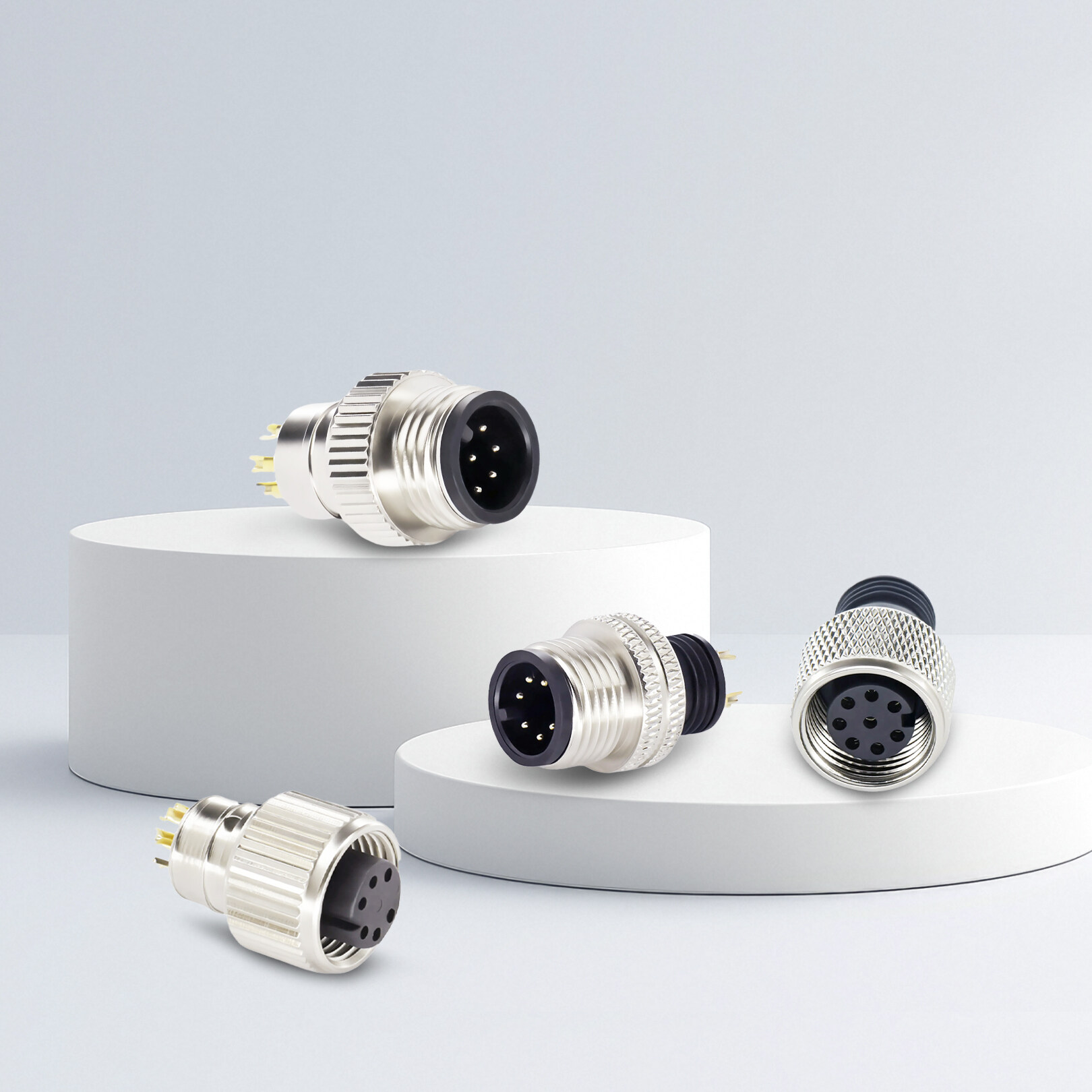 M12成型式连接器